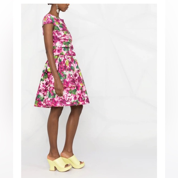 Oscar de la Renta Floral Silk Runway Dress - VIP owned♦️$8400 Retail♦️LAST CALL - Picture 5 of 8